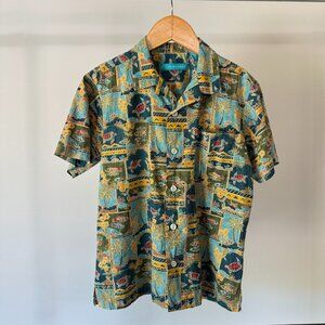 Tori Richard MAURITIUS Lagoon Hawaiian Aloha Shirt